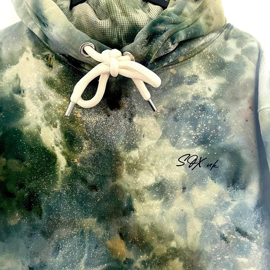 Wear the Enigma: Custom Ice Dyed Forbidden Forest SOX UK Hoodie or Sweater by Sox UK