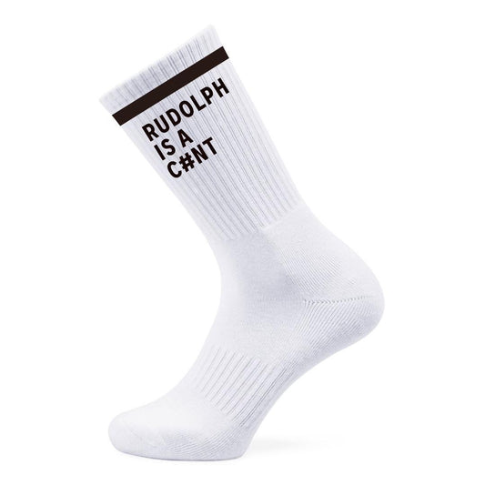 ‘Rudolph is a C#nt’ Socks - SOX UK